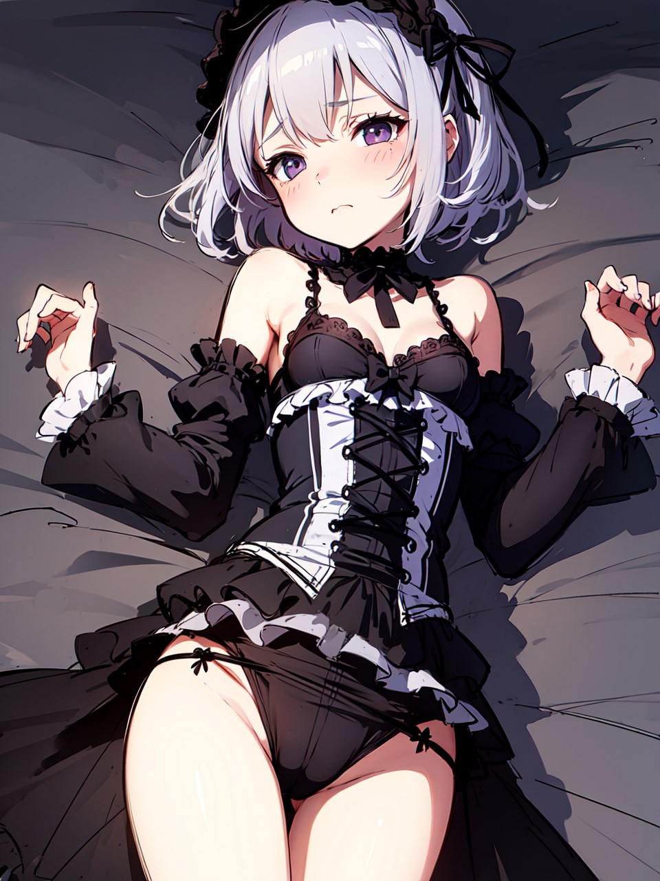 ゴスロリもよく似合うちっぱい二次元美少女