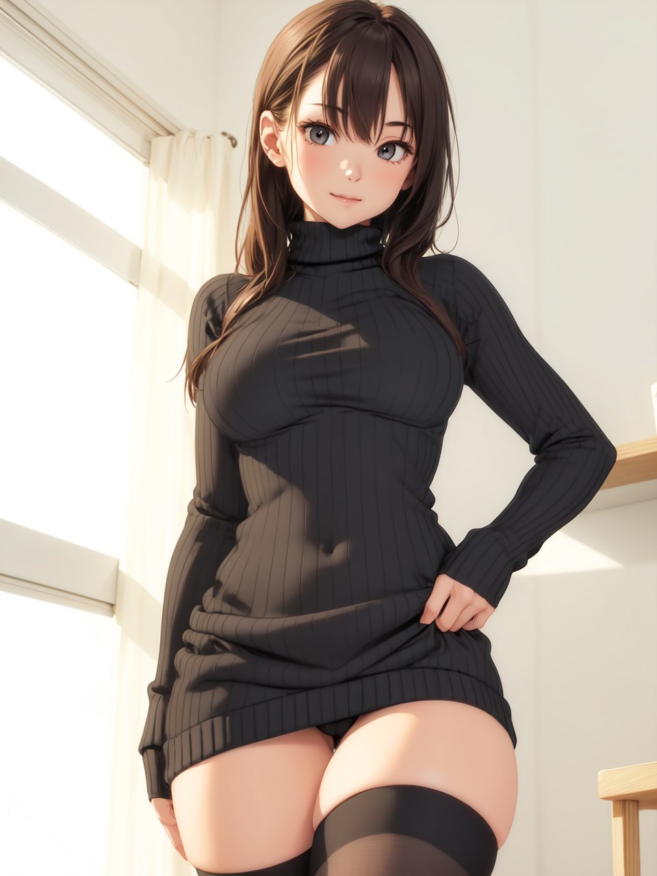 彼女にしたいエッチなニットガール５